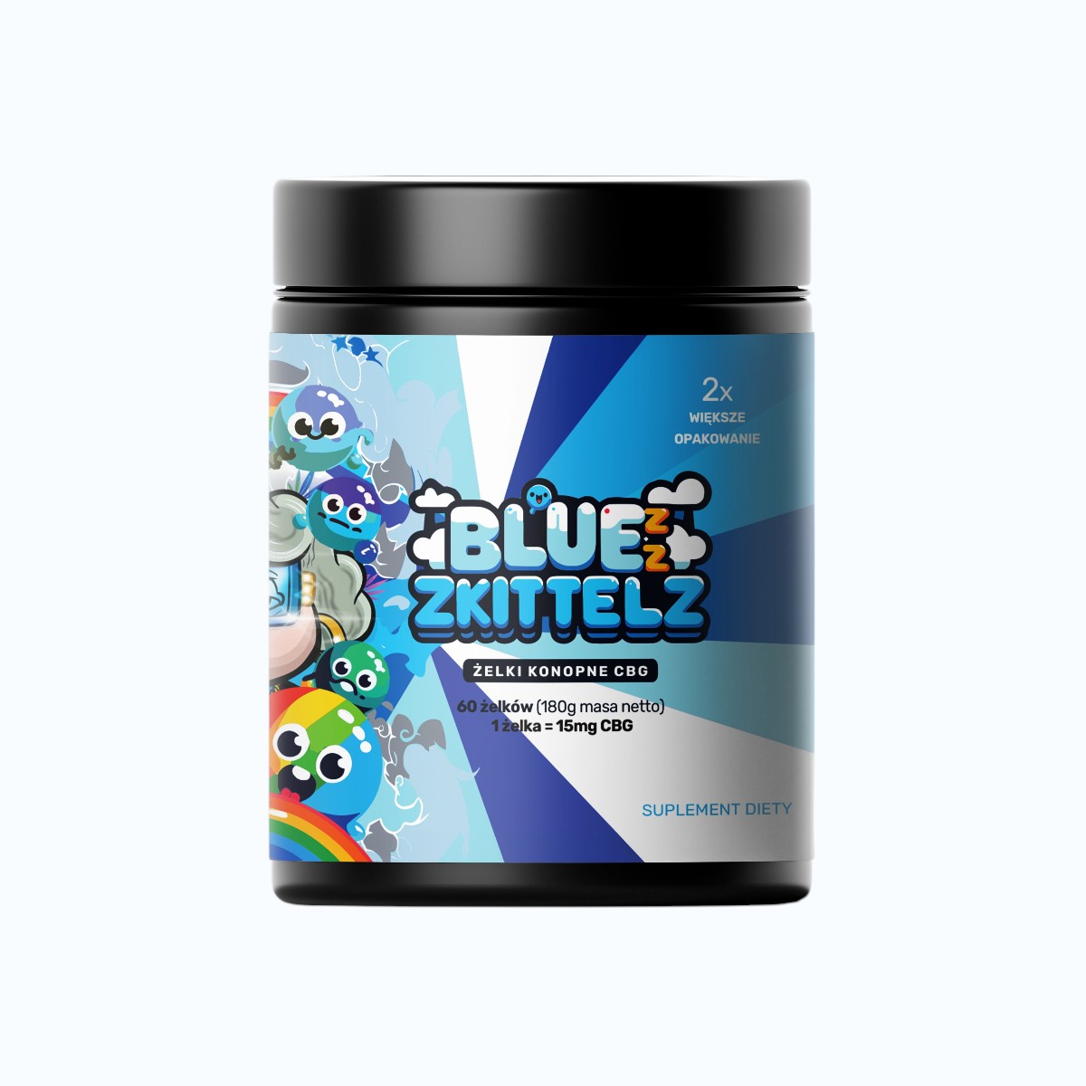 Żelki BABCIA MARYSIA Blue Zkittlez 900mg